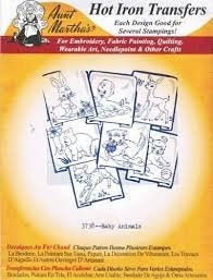 Baby Animals Aunt Martha's #3738 Vintage Embroidery Hot Iron Transfer Pattern
