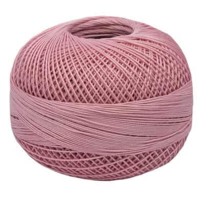 Dusty Rose Light Lizbeth 621 Size 20 100% Egyptian Cotton Tatting Thread