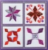 Quilt Block Sampler Paper Quilling Kit for all ages by Quilled Creations