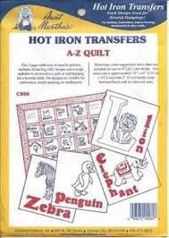 ABC Quilt Aunt Martha's #C800 Vintage Embroidery Hot Iron Transfer Pattern