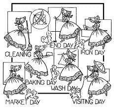 Colonial Girl and Puppy Aunt Martha's #3930 Vintage Embroidery Hot Iron Transfer Pattern