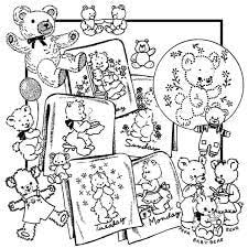 Lotsa Bears Aunt Martha's #3809 Vintage Embroidery Hot Iron Transfer Pattern