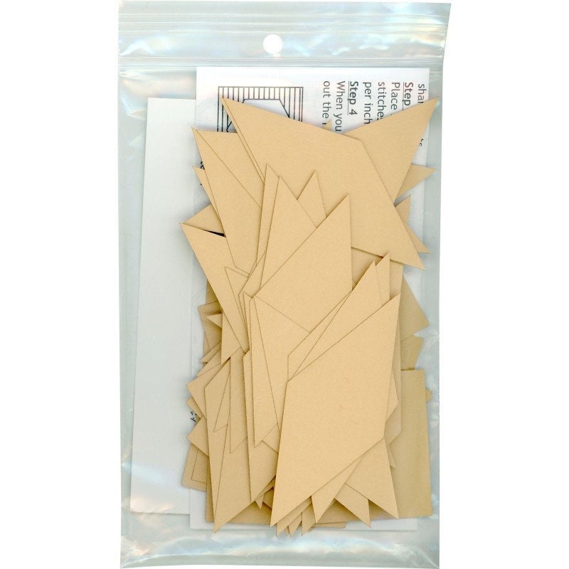 English Paper Piecing Carpenter's Wheel Papers in pack from Paper Pieces to make a 12 inch block