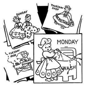 Dutch Motifs Aunt Martha's #3021 Vintage Embroidery Hot Iron Transfer Pattern