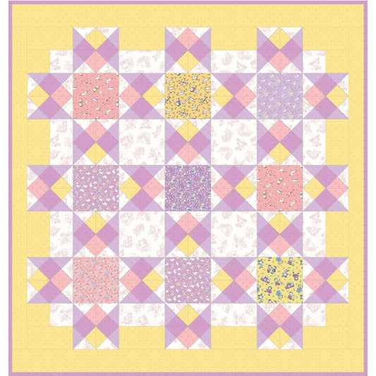 Story Time Duckling Quilt Kit by Maywood Studio. Quilter's Cotton Fabric & Pattern to make this darling quilt.