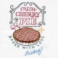 Slice of Pie Aunt Martha's #4036 Vintage Embroidery Hot Iron Transfer Pattern