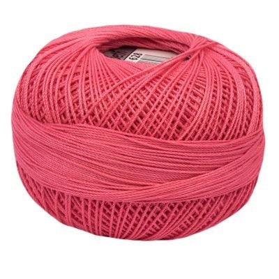 Salmon Medium Lizbeth 628 Size 20 100% Egyptian Mercerized Cotton Tatting Thread