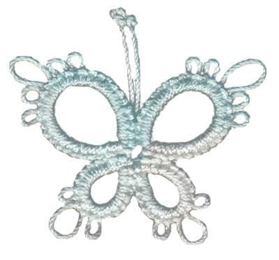 Blue Ice Lizbeth 163 size 20 100% Egyptian Cotton Variegated Tatting Thread