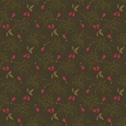 Right As Rain Pear Orchard in Green by Henry Glass continuous cuts of Quilter's Cotton Fabric