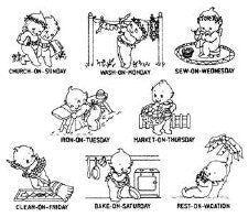 Busy Babies Aunt Martha's #3957 Vintage Embroidery Hot Iron Transfer Pattern