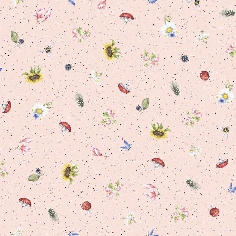 Bramble Patch Song of Spring Quilt Kit by Maywood Studio. Quilter's Cotton Fabric & Pattern to make this darling quilt top