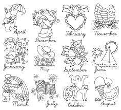 Monthly Madness Aunt Martha's #3995 Vintage Embroidery Hot Iron Transfer Pattern