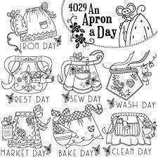 An Apron a Day Aunt Martha's #4029 Vintage Embroidery Hot Iron Transfer Pattern