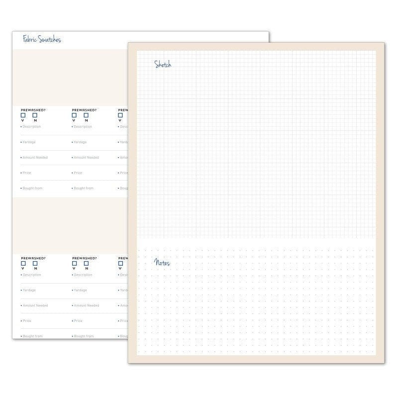 Quilter's Project Planner by Designers: Betsy La Honta and Kerry Graham 96 page organizer for 12 quilting projects