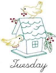 Birdhouses Aunt Martha's #3922 Vintage Embroidery Hot Iron Transfer Cross Stitch Pattern