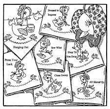 Sunbonnet Duck Aunt Martha's #3979 Vintage Embroidery Hot Iron Transfer Pattern