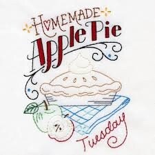 Slice of Pie Aunt Martha's #4036 Vintage Embroidery Hot Iron Transfer Pattern