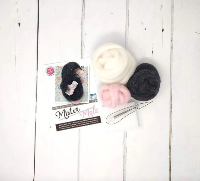 Mr Mole Needle Felting Kit by the Crafty Kit Company