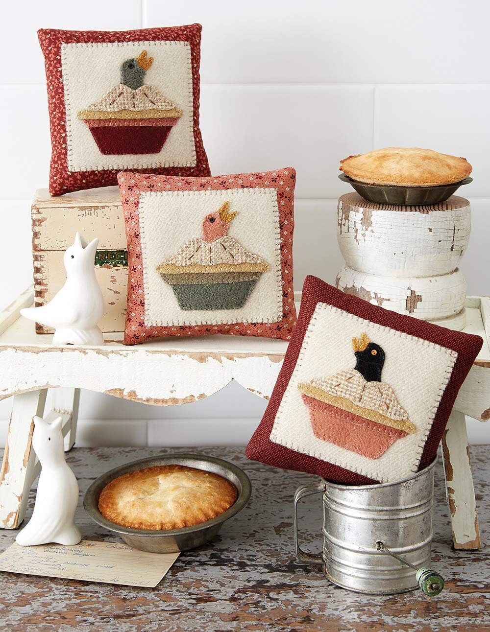 Buttermilk Basin's Vintage Vibe 80 page soft cover book with 25 full sized patterns with a retro feel by Stacy West