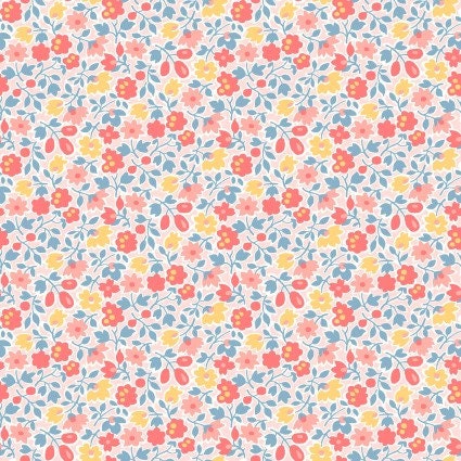 Franny's Flowers by Maywood Studio Quilter's Cotton Fat Quarter Bundle 21 pieces of 18 x 22 inch fabrics