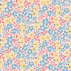 Franny's Flowers by Maywood Studio Quilter's Cotton Fat Quarter Bundle 21 pieces of 18 x 22 inch fabrics