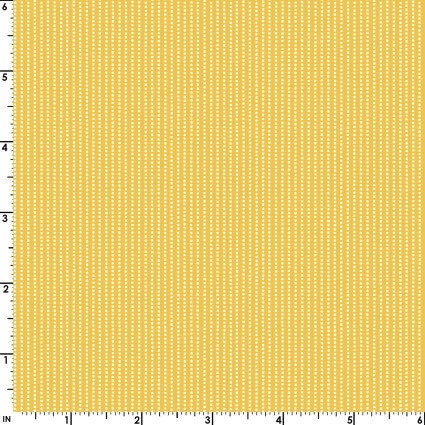Perforated Stripe in Yellow by Kimberbell for Maywood Studio, continuouse cuts of Quilter's Cotton
