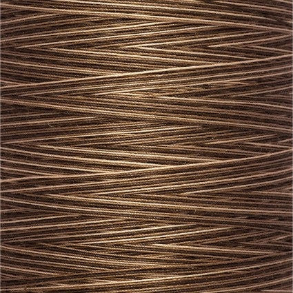 Brown Sugar & Cinnamon Gutermann Variegated 100% Natural Cotton 50 weight thread , 875 yard spool