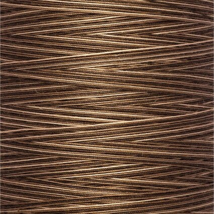 Brown Sugar & Cinnamon Gutermann Variegated 100% Natural Cotton 50 weight thread , 875 yard spool