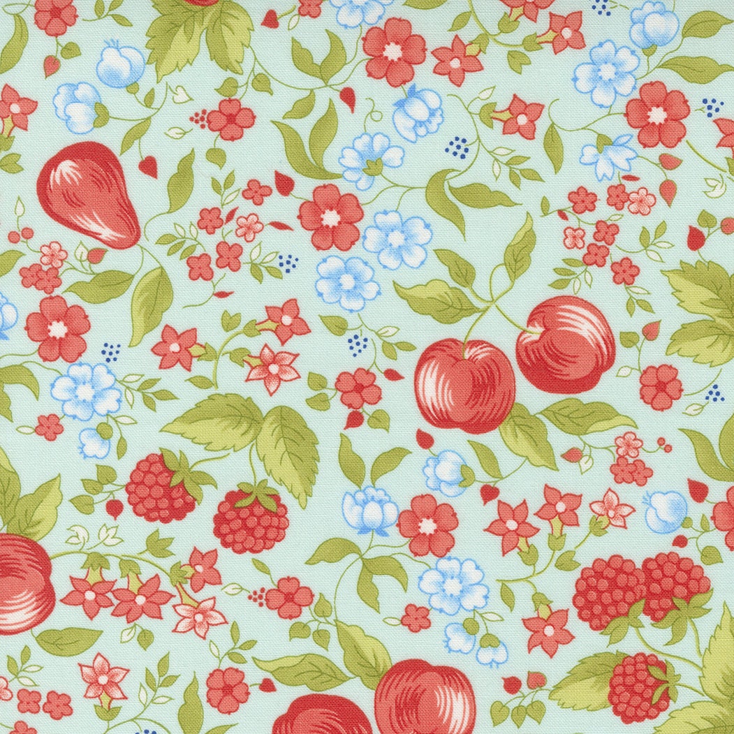Fruit Cocktail by Fig Tree & Co. for Moda Fabrics. Quilter's Cotton Strip set 40 piece collection of 2.5 inch by 44 inch strips