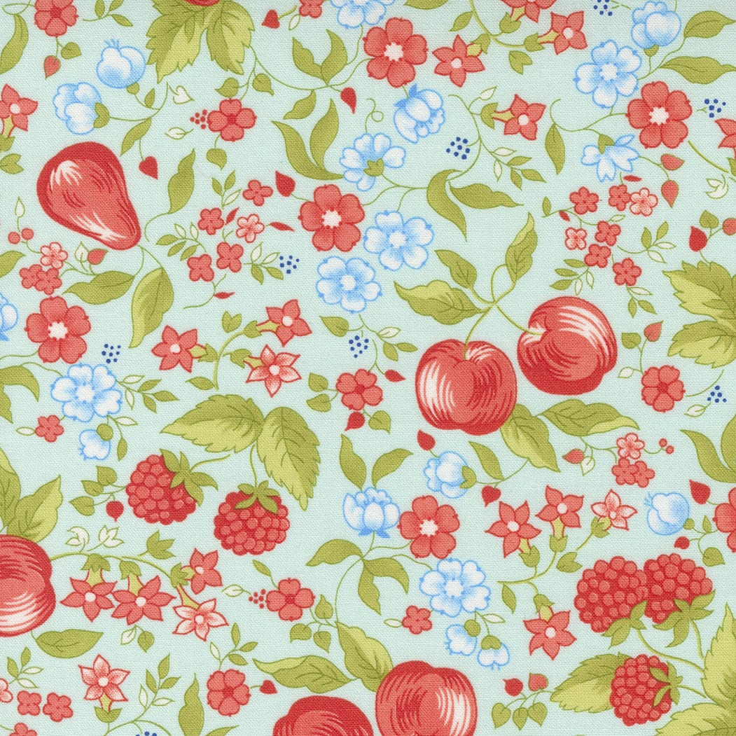 Fruit Cocktail by Fig Tree & Co. for Moda Fabrics. Quilter's Cotton Strip set 40 piece collection of 2.5 inch by 44 inch strips