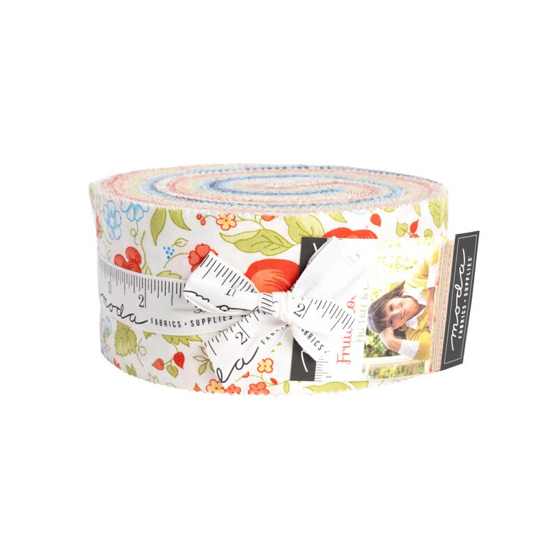 Fruit Cocktail by Fig Tree & Co. for Moda Fabrics. Quilter's Cotton Strip set 40 piece collection of 2.5 inch by 44 inch strips