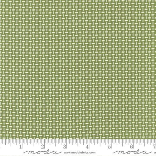 Main Street Road Block Blenders in Grass by Sweetwater for Moda. Continuous cuts of Quilter's Cotton Fabric