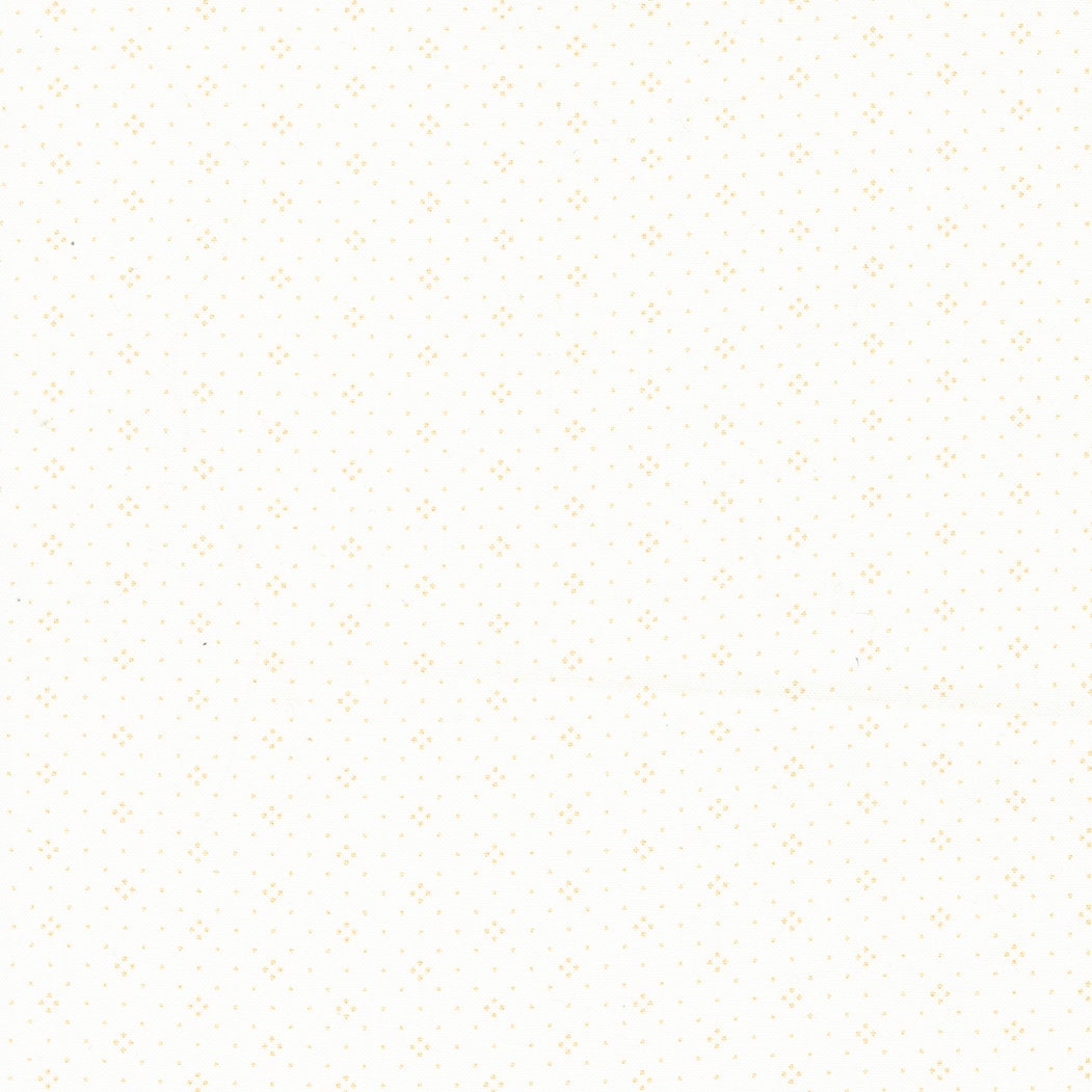 Eyelet in Ivory Latte by Fig Tree & Co for Moda Fabrics Basic Dot Foulard Shirting. Continuous cuts of Quilter's Cotton Fabric
