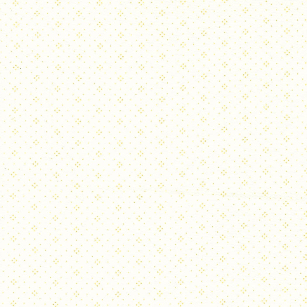 Eyelet in Ivory Latte by Fig Tree & Co for Moda Fabrics Basic Dot Foulard Shirting. Continuous cuts of Quilter's Cotton Fabric