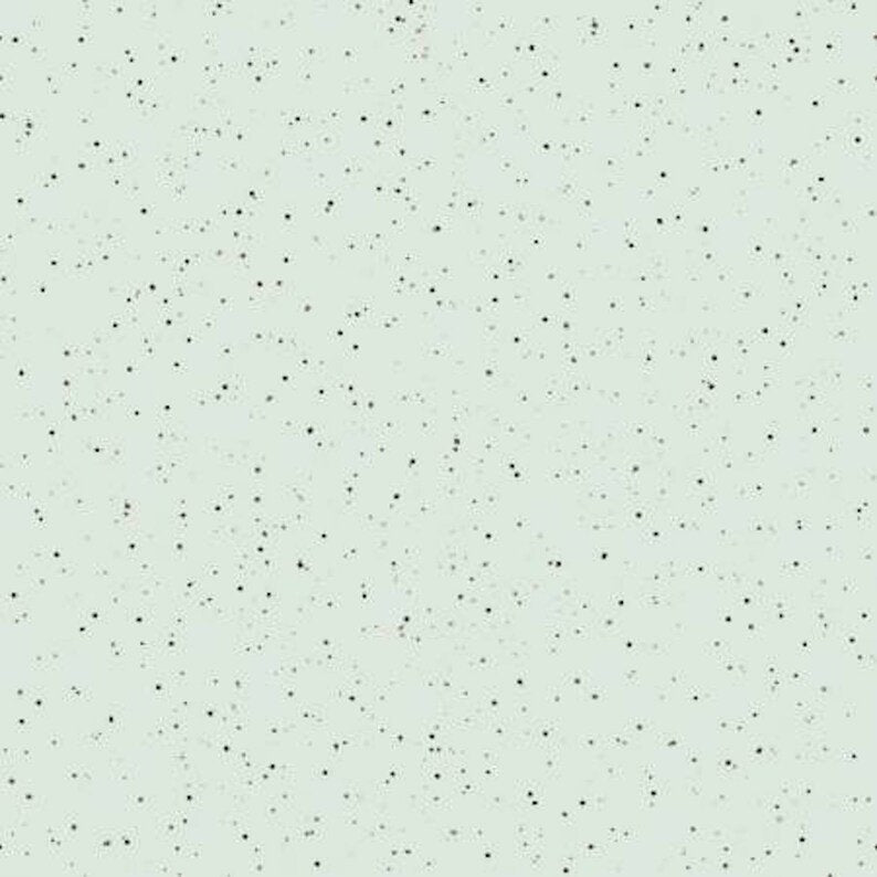 Bramble Patch Splatter Dot in Green by Maywood Studio designed by Hannah Dale, continuous cuts of Quilter's Cotton Fabric