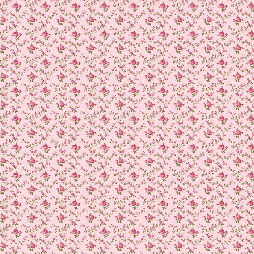 Trellis in Pink from the French Roses collection by Clothworks continuous cuts of Quilter's Cotton Fabric