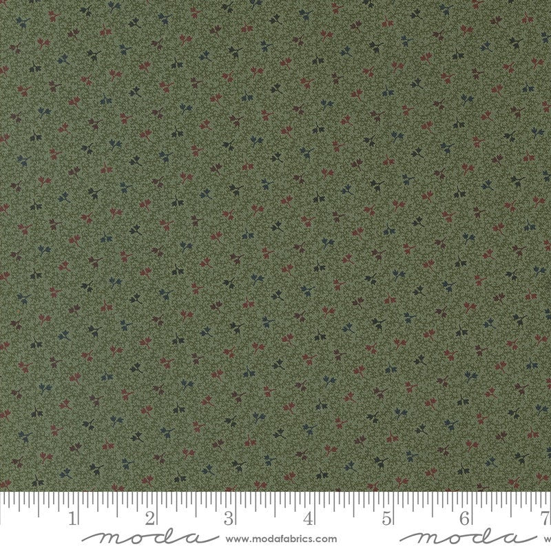 Chickadee Landing Birdseed Blender in Leaf by Kansas Troubles for Moda Fabrics. Continuous cuts of Quilter's Cotton Fabric