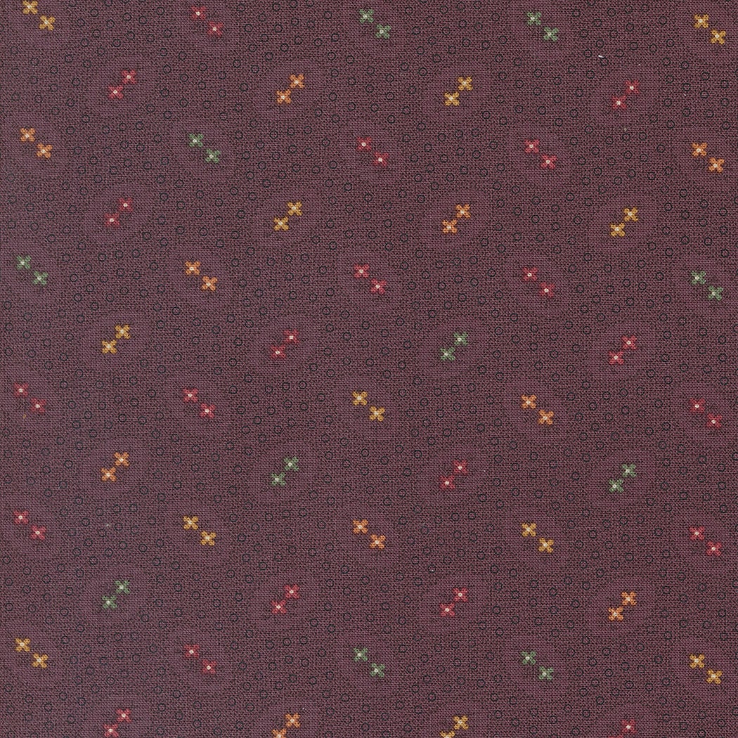 Chickadee Landing Twin Bloom Dots in Crocus by Kansas Troubles for Moda Fabrics. Continuous cuts of Quilter's Cotton Fabric