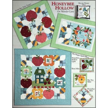 Honeybee Hollow on Wander Lane Block 6 June Block of the Month by Nancy Halvorsen