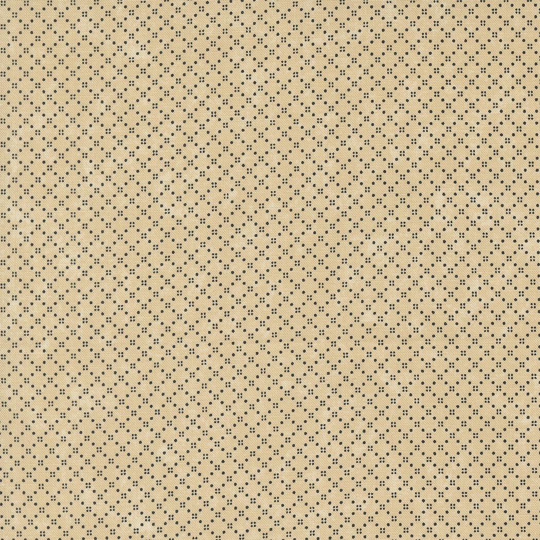 Blackbird's Nest Bird Seed Checks and Plaids in Tan by Kansas Troubles Quilters for Moda. Continuous cuts of Quilter's Cotton