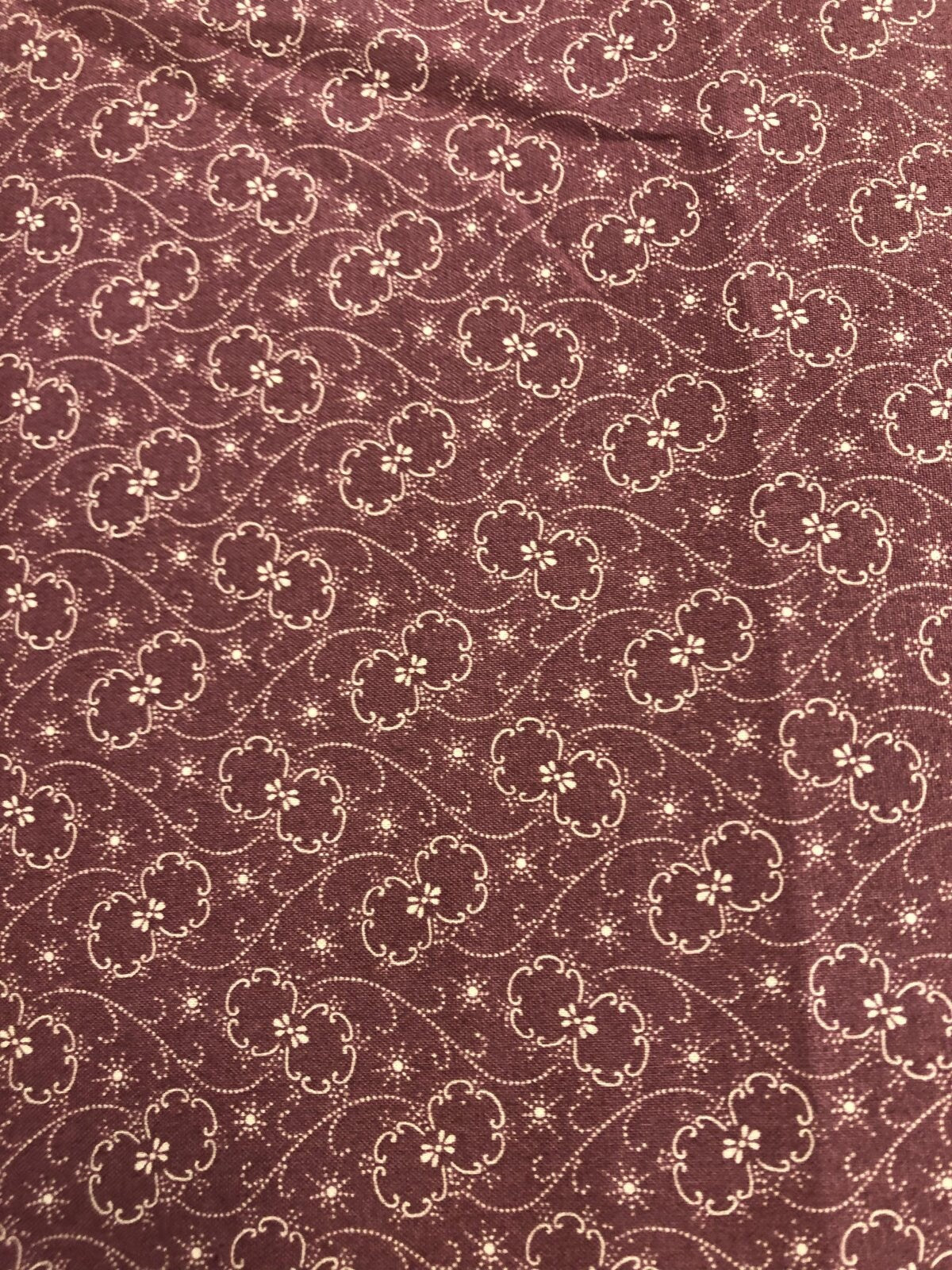 Heritage Basics in Berry by Galaxy continuous cuts of Quilter's Cotton