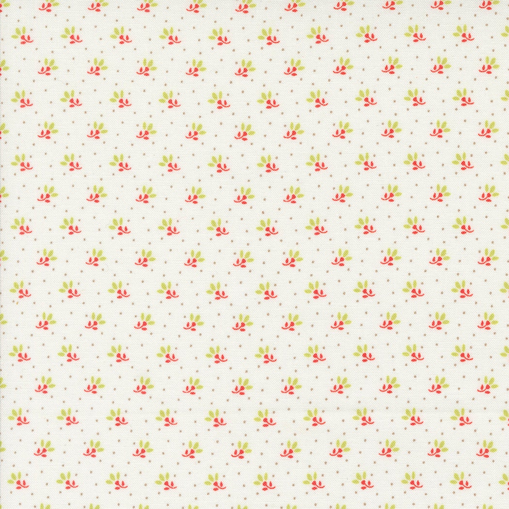 Portofino Polka Dot Duo Blenders in Golden Wheat by Fig Tree & Co for Moda Fabrics. Continuous cuts of Quilter's Cotton Fabric