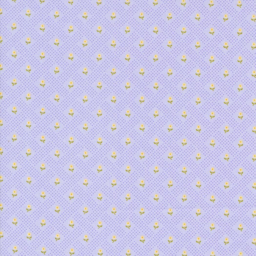 Georgia Basket Weave Posy Checks & Plaids in Lavender by Brenda Riddle Designs for Moda continuous cuts of Quilter's Cotton Fabric
