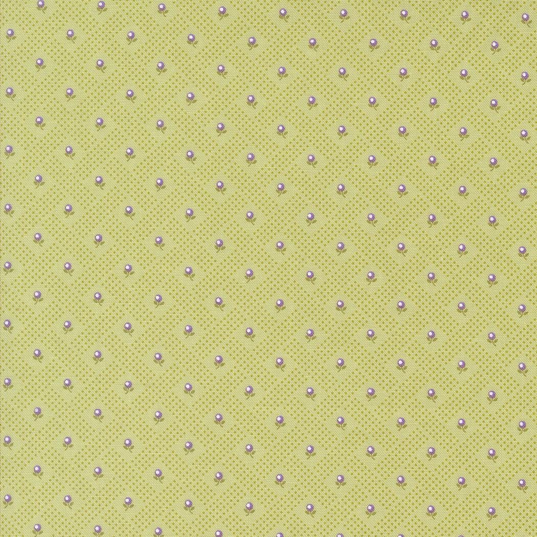 Georgia Basket Weave Posy Checks & Plaids in Willow by Brenda Riddle Designs for Moda continuous cuts of Quilter's Cotton Fabric