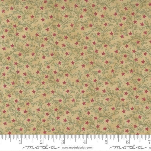 Threads that Bind Moss Rose Blender Vine in Tan Multi by Blackbird Designs for Moda continuous cuts of Quilter's Cotton Fabric
