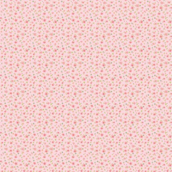 Tiny Flowers in Pink from Market Day by Poppie Cotton continuous cuts of Quilter's Cotton Fabric