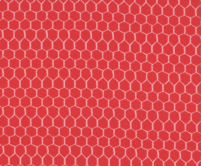 Celebrating 50 Years of Moda 4 in 1 Blender in Red. Continuous cuts of Quilter's Cotton Fabric