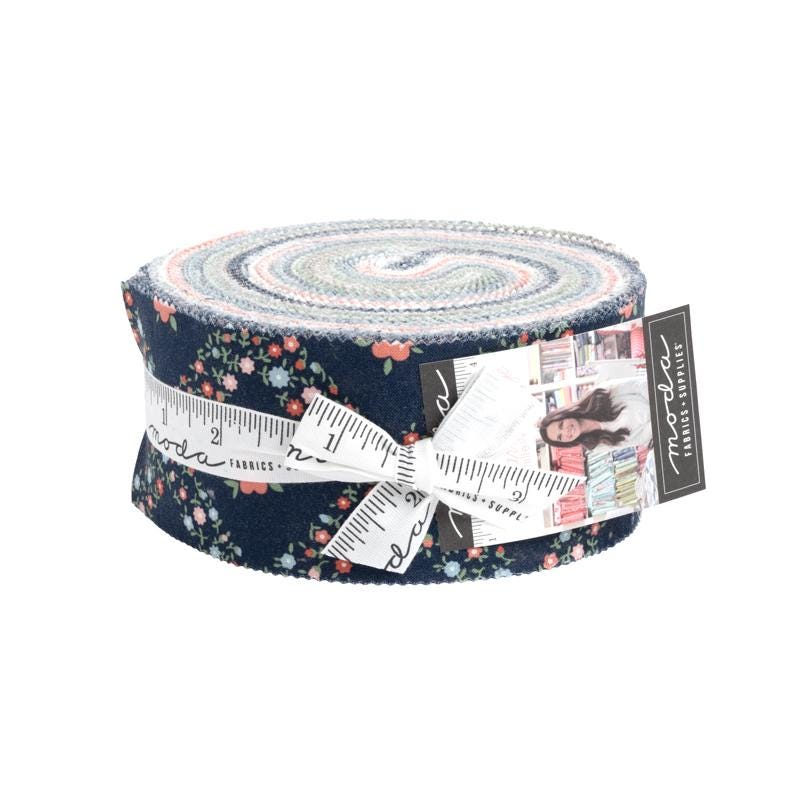 Rosemary Cottage by Camille Roskelley for Moda Fabrics. Quilter's Cotton Strip set 40 piece collection of 2.5 inch by 44 inch strips