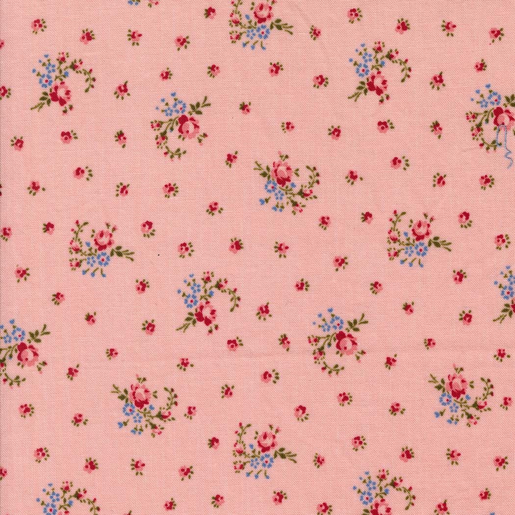 Hollyhocks & Roses by Bunny Hill Designs for Moda Quilter's Cotton Charm Pack of 42 5 x 5 inch squares