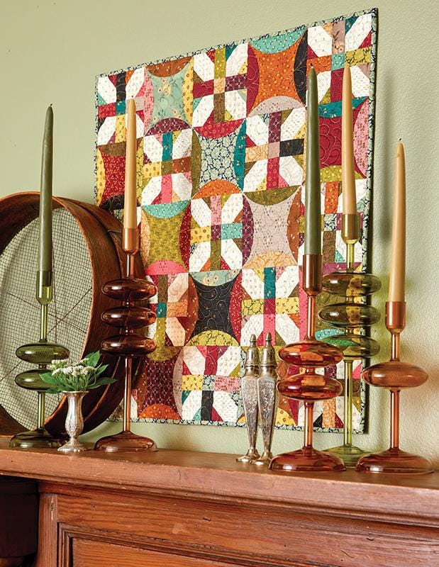 Simple Whatnots IV a 128 page soft cover book of 19 charming small quilt patterns by Kim Diehl for C&T Publishing